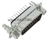HARTING-09565615713 Steckverbinder, D-Sub Conn D-Sub M 78 POS 1.21mm Solder ST Thru-Hole 78 Terminal 1 Port