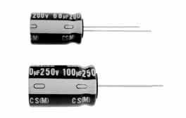 Nichicon-UCS2C221MHD Kondensator, Aluminium Cap Aluminum Lytic 220uF 160V 20% (16 X 25mm) Radial 7.5mm 2.37A 10000h 105°C Bulk