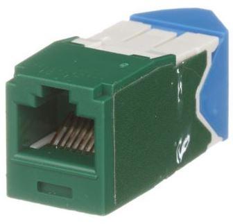 Panduit-CJLR6X88TGGR Steckverbinder, Telefon und Telekommunikation Conn RJ-45 F 8 POS IDT Cable Mount 8 Terminal 1 Port Mini-Com® Cat 6a Individual