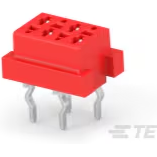 TE Connectivity-7-215079-4 Steckverbinderleisten und Leiterplattenbuchsen Conn Micro Socket Strip SKT 4 POS 1.27mm Solder ST Top Entry Thru-Hole Box/Carton