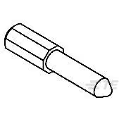 TE Connectivity-120759-2 Steckverbinderzubehör Connector Accessories Guide Pin Straight Brass Gold