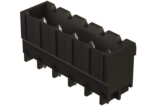 HARTING Technology Group-14120216001000 Connector Headers and PCB Receptacles Conn Shrouded Header (4 Sides) HDR 2 POS 5mm Solder ST Top Entry Thru-Hole har-flexicon® Bulk