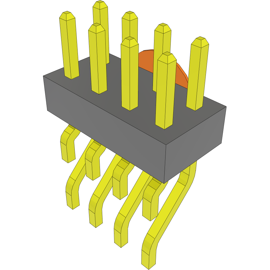 Samtec-MMT-104-01-S-DH-K-TR Steckverbinderleisten und Leiterplattenbuchsen Conn Unshrouded Header HDR 8 POS 2mm Solder RA Side Entry SMD T/R