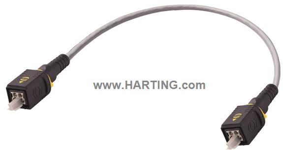 HARTING-33592220100002 Andere Kabelbaugruppen Cable Assembly Round Copper Cable 1m 16AWG Power to Power 4 to 4 POS M-M Crimp-Crimp