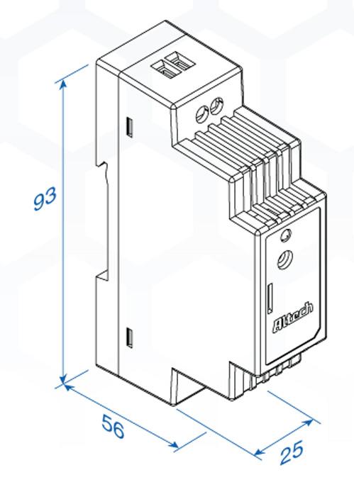 Altech Corporation-PS-1512 Alimentazione da CA a CC AC/DC Power Supply Single-OUT 12V 1.25A 15W 4-Pin