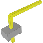 Conn Unshrouded Header HDR 1 POS Solder RA Side Entry Thru-Hole Bulk