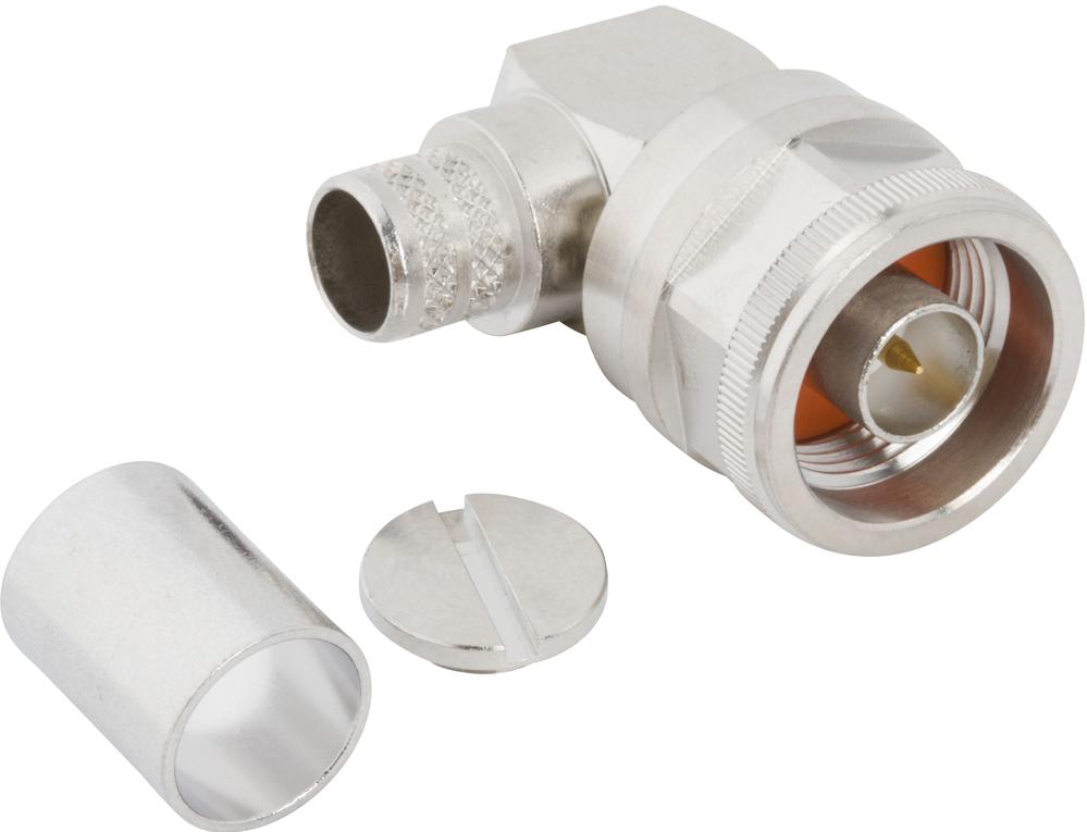 Amphenol RF-172176-10 RF-Steckverbinder Conn Type N 0Hz to 11GHz 50Ohm Solder RA Cable Mount PL Gold