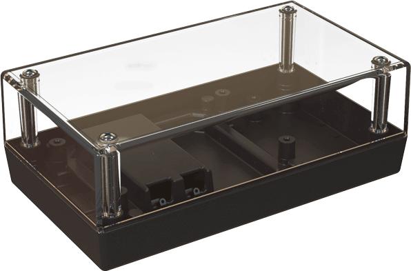 Serpac Electronic Enclosures-152RC9V,BK Kästen, Gehäuse und Gestelle Clear Top Desktop Enclosure with 9V Battery Compartment, 5.62x3.25x2.00in. <h4><strong>CALIFORNIA PROPOSITION</strong> ⚠️<strong>65 WARNING</strong>⚠️</h4>