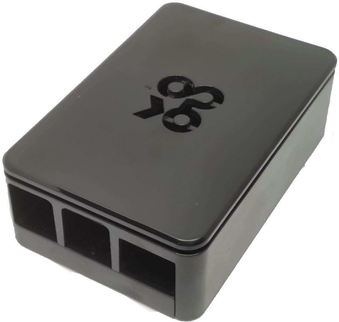 Seeed Technology Co.,Ltd-114992014 Boîtes, boîtiers et supports Black Acrylonitrile Butadiene Styrene Raspberry Pi Official 4 Case STD