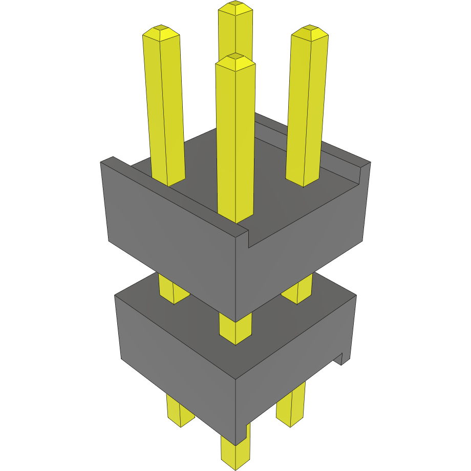 Samtec-DW-02-08-T-D-276 Steckverbinderleisten und Leiterplattenbuchsen Conn Board Stacker HDR 4 POS 2.54mm Solder ST Top Entry Thru-Hole FLEX STACK Bulk