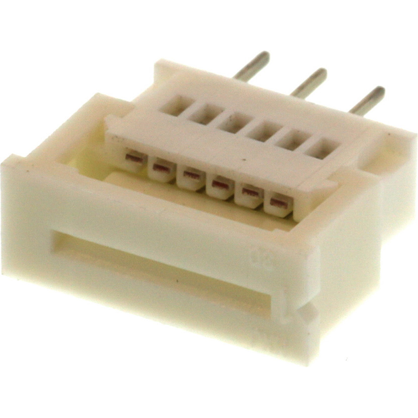 Molex-39532065 Connector FFC-FPC Conn FFC/FPC Connector SKT 6 POS 1.25mm Solder ST Thru-Hole Tray