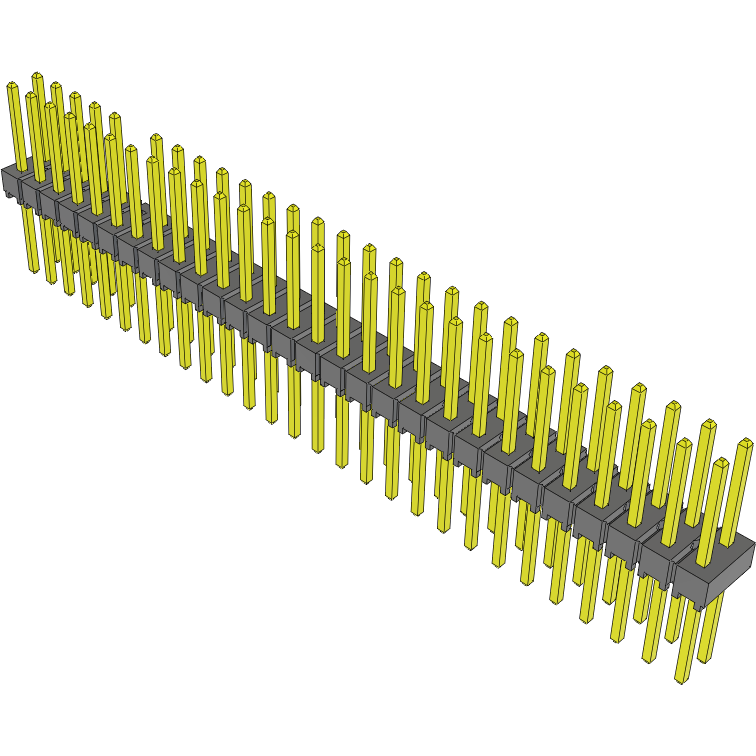 Samtec-TSW-128-16-G-D-012 Connector Headers and PCB Receptacles Conn Unshrouded Header HDR 56 POS 2.54mm Solder ST Top Entry Thru-Hole Bulk