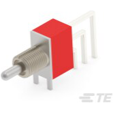TE Connectivity-1825138-9 Basculeur de commutateur Switch Toggle ON None ON DPDT Short Bat Lever PC Pins 5A 250VAC 28VDC PC Mount with Bracket Bulk