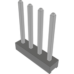 Conn Unshrouded Header HDR 4 POS 2mm Solder ST Top Entry Thru-Hole Bulk