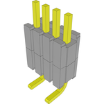 Conn Board Stacker HDR 4 POS 1.27mm Solder ST SMD Layer