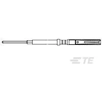 TE Connectivity-205544-1 Steckverbinder, Kontakt Contact SKT 22 Size Solder ST Cable Mount Tray