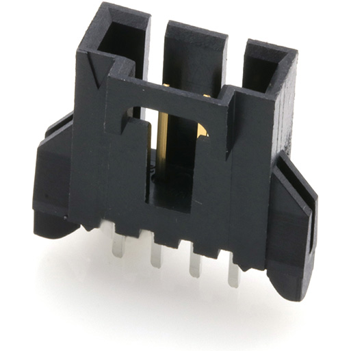 Molex-705450073 Connector Headers and PCB Receptacles Conn Shrouded Header (4 Sides) HDR 4 POS 2.54mm Solder ST Top Entry Thru-Hole SL Tube