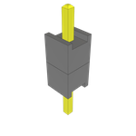 Conn Board Stacker HDR 1 POS Solder ST Top Entry Thru-Hole Bulk