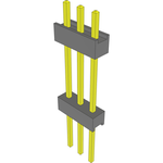 Conn Board Stacker HDR 3 POS 2.54mm Solder ST Top Entry Thru-Hole Bulk