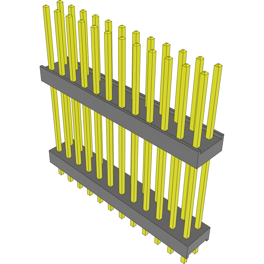 Samtec-DW-12-13-T-D-740 Steckverbinderleisten und Leiterplattenbuchsen Conn Board Stacker HDR 24 POS 2.54mm Solder ST Top Entry Thru-Hole Bulk