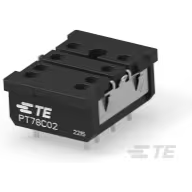 TE Connectivity-2071566-6 Relay Sockets Relay Sockets Polycarbonate Solder Terminal 8A 250VAC Flange Mount 2Pole