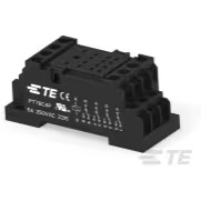 TE Connectivity-2071566-1 Relay Sockets Relay Sockets Polycarbonate Screw Terminal 6A 250VAC DIN Rail 4Pole
