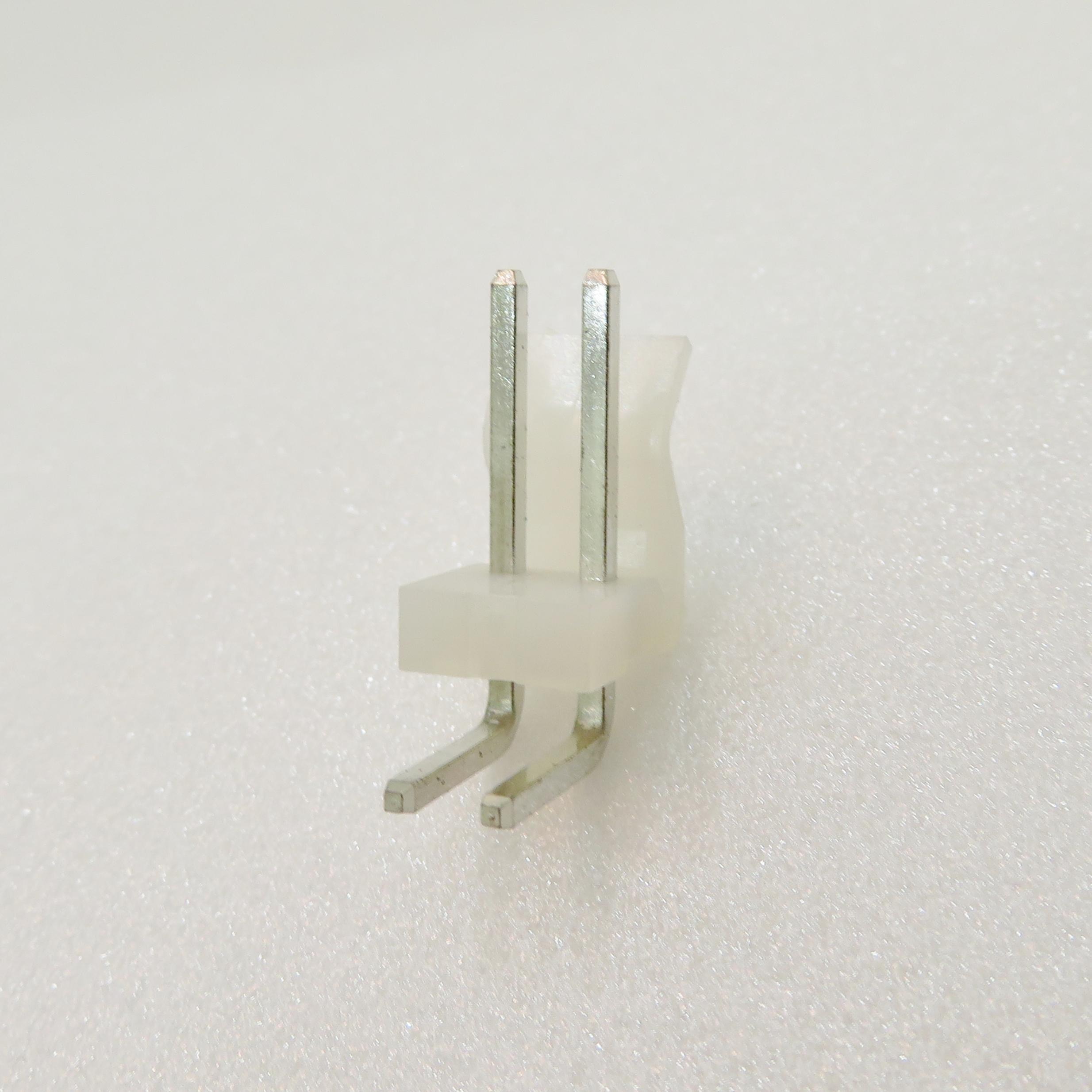 ADAM TECH-LHB-02-SB1 Piastre connettori e prese PCB Conn Wire to Board HDR 2 POS 3.96mm Solder RA Side Entry Thru-Hole