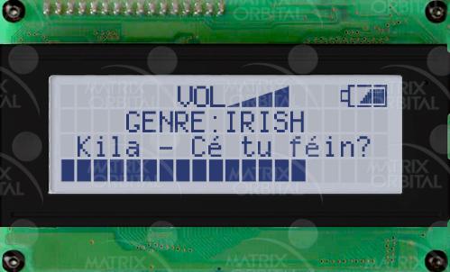 Matrix Orbital-LK204-25-GW Modules de caractère LCD Intelligent Alphanumeric Liquid Crystal Display