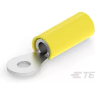 TE Connectivity-2-36161-5 连接器端子 Ring Tongue Terminal 12AWG Copper Yellow/Yellow Stripe 29.15mm Tin Loose