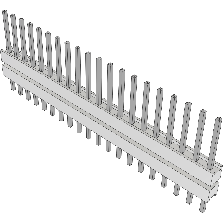 Samtec-HW-20-09-T-S-236-150 Steckverbinderleisten und Leiterplattenbuchsen Conn Board Stacker HDR 20 POS 2.54mm Solder ST Top Entry Thru-Hole Bulk