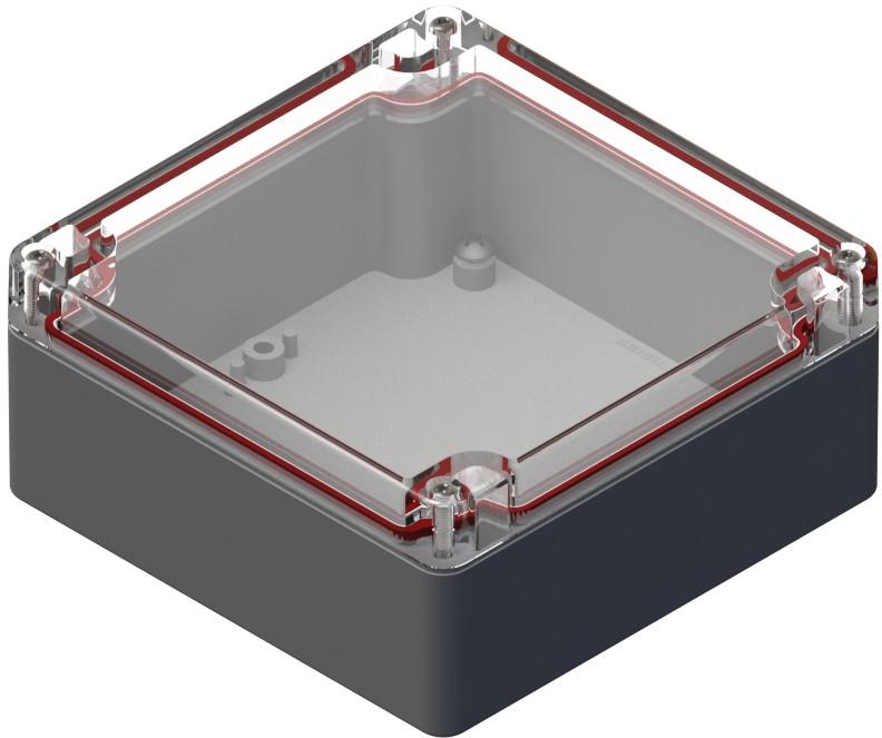 Serpac Electronic Enclosures-RB55P06C16B Black/Clear Polycarbonate Bracket Mount Watertight Enclosure <h4><strong>CALIFORNIA PROPOSITION</strong> ⚠️<strong>65 WARNING</strong>⚠️</h4>