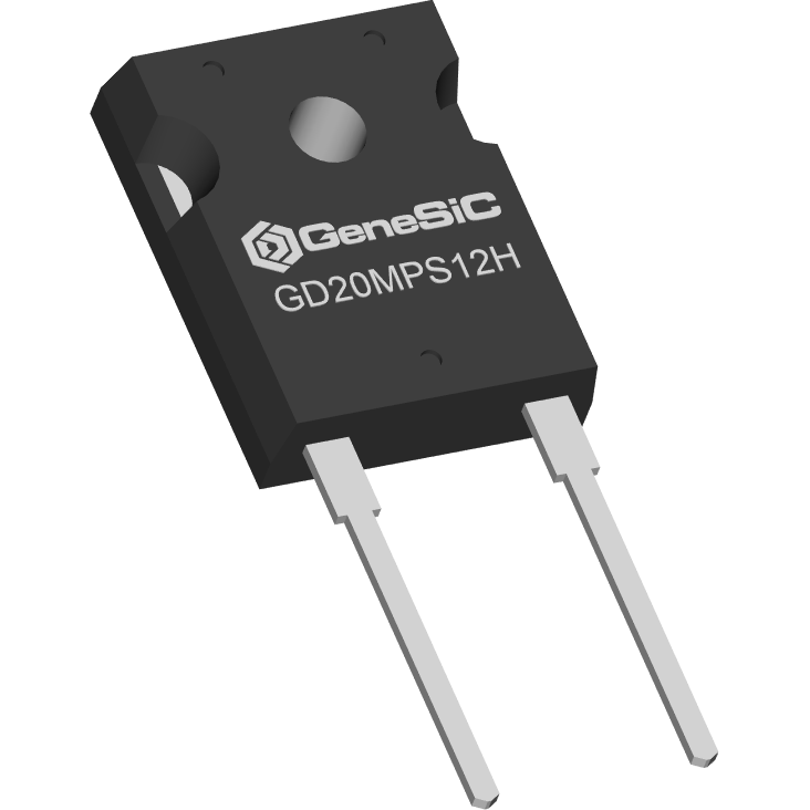 GeneSiC Semiconductor-GD20MPS12H Rectifiers Diode Schottky 1.2KV 39A 2-Pin(2+Tab) TO-247
