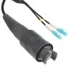Bulgin Components PLC-PXEB5202B005 Assemblaggio cavi in fibra ottica Cable Assembly Fiber Cable 5m Circular Fiber to 2(LC) 2 to 2 POS PL-PL