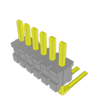 Conn Unshrouded Header HDR 6 POS 1.27mm Solder RA Side Entry Thru-Hole Bulk