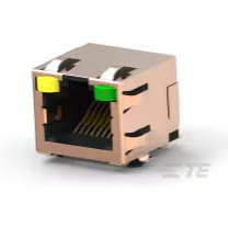 TE Connectivity-6339191-5 Connector Telephone and Telecom Conn RJ-45 F 8 POS 1.02mm Solder RA SMD 12 Terminal 1 Port Cat 5 Reel