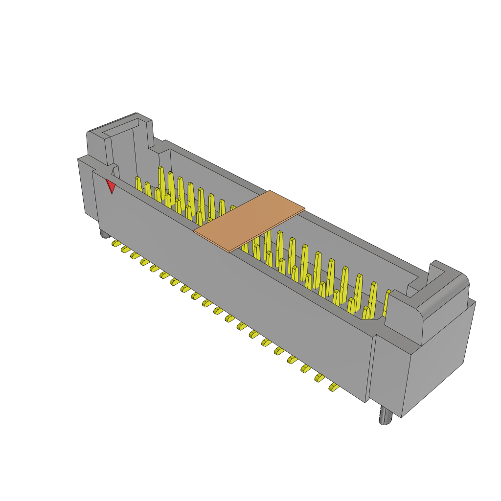 Samtec-T1M-20-GF-DV-K-FR Steckverbinderleisten und Leiterplattenbuchsen Conn Shrouded Header (4 Sides) HDR 40 POS 1mm Solder ST SMD T/R