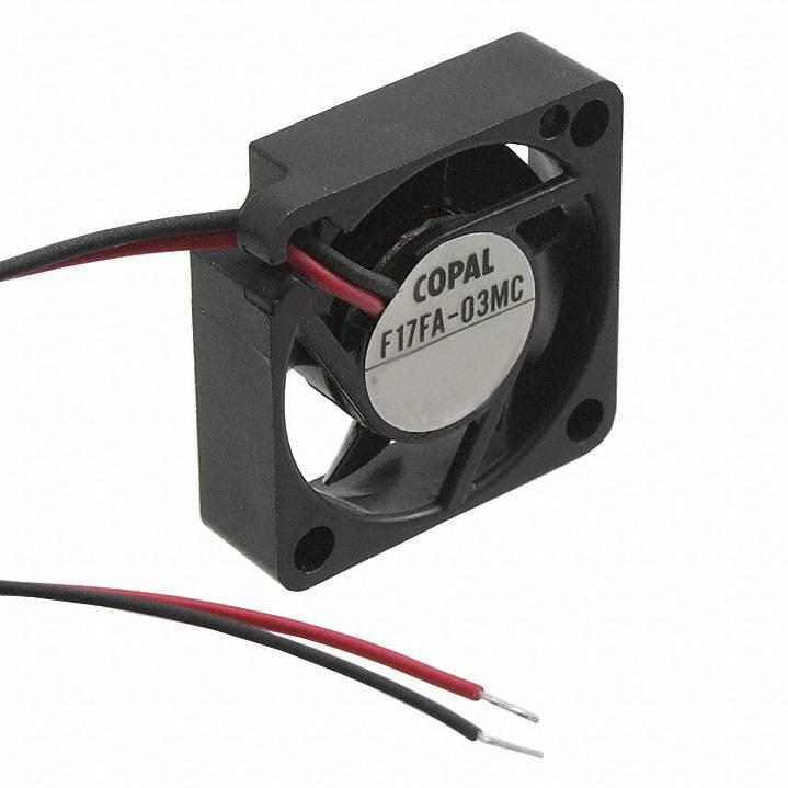 NIDEC Copal Electronics-F17FA-03MC Sopladores y ventiladores DC Fan Ball-Sleeve Bearing 3.3V 0.07A 7000RPM 0.35CFM 5dB/35.5dB Flange Mount