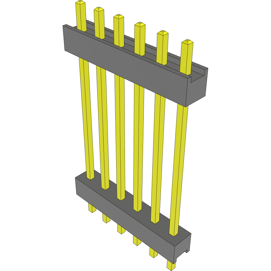 Samtec-DW-06-12-F-S-827 Steckverbinderleisten und Leiterplattenbuchsen Conn Board Stacker HDR 6 POS 2.54mm Solder ST Top Entry Thru-Hole Bulk
