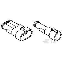 TE Connectivity-282106-1 Connector Discrete Wire Housing Conn Housing M 4 POS 6mm Crimp ST Cable Mount Black Box