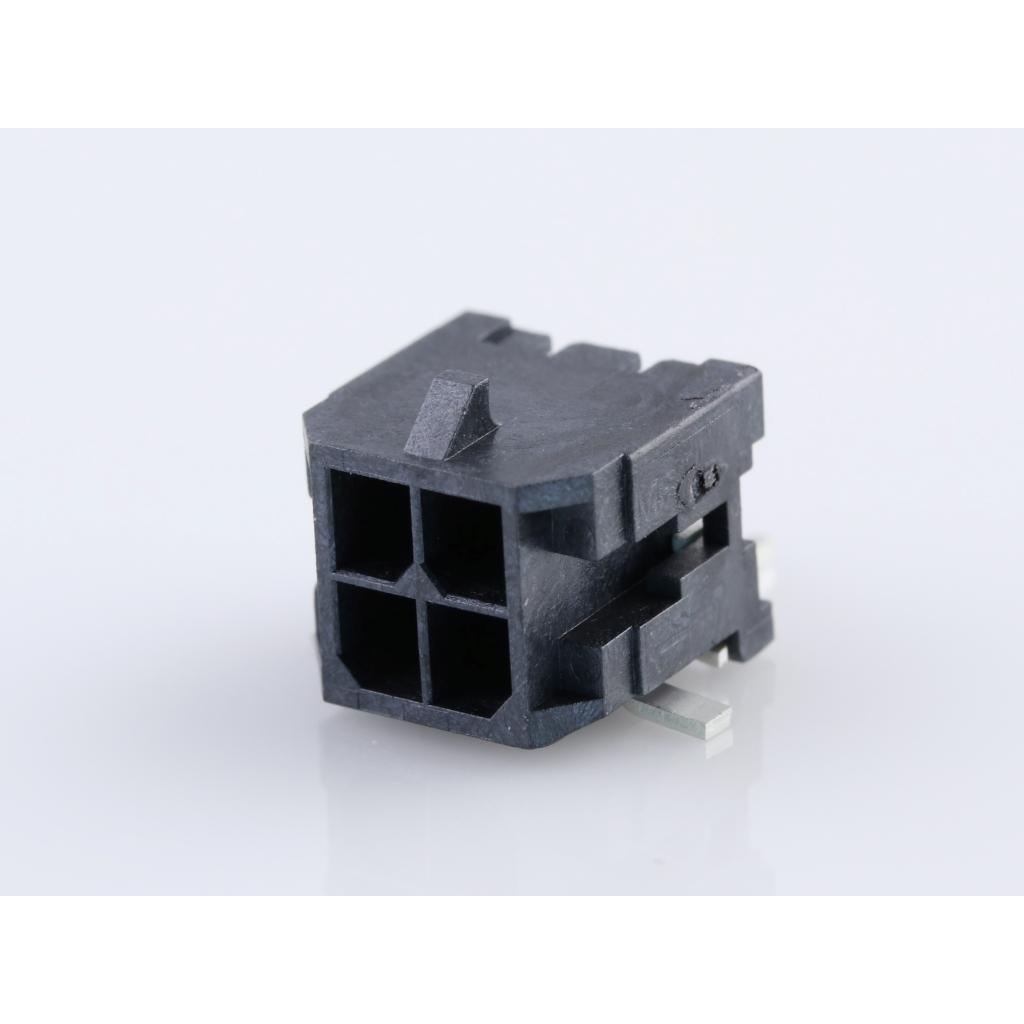 Molex-43045-0410 Connector Headers and PCB Receptacles Conn Wire to Board HDR 4Power POS 3mm Solder RA Side Entry SMD Micro-Fit 3.0 T/R