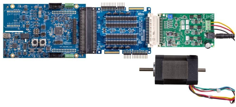 Infineon Technologies AG-KIT_PSC3M5_MC1 Power Management Development Boards and Kits C3M5 Motion Motor Control Evaluation Kit