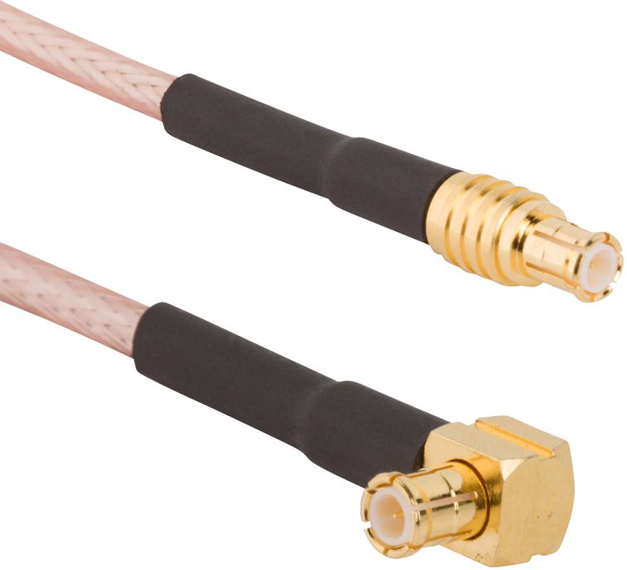 Amphenol RF-255103-01-48.00 Kabelbaugruppen Koaxial Cable Assembly RG316 1.219m MCX to MCX PL-PL Crimp-Crimp Bag Coaxial