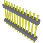 Conn Board Stacker HDR 12 POS 2.54mm Solder ST Top Entry Thru-Hole Bulk