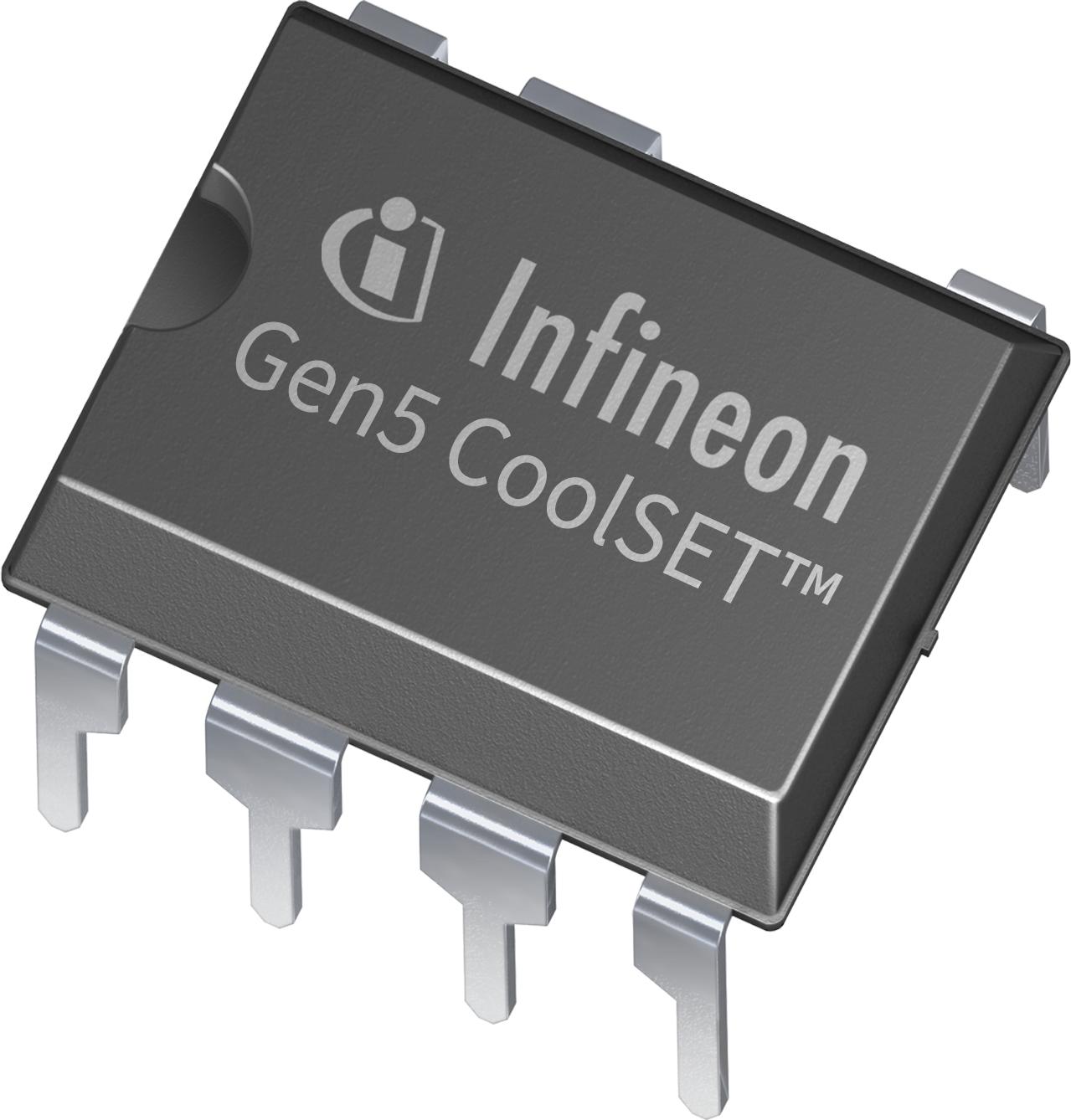 Infineon Technologies AG-ICE5BR2280BZXKLA1 AC-DC-Umschaltkonverter AC to DC Switching Converter Buck/Flyback 10.4V 68.9kHz Tube 7-Pin DIP