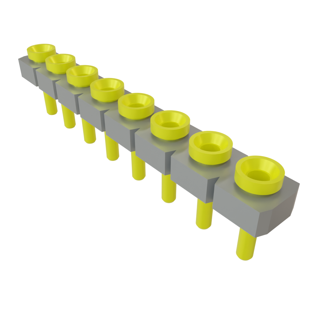 Samtec-SL-108-G-12 Steckverbinderleisten und Leiterplattenbuchsen Conn Socket Strip SKT 8 POS 2.54mm Solder ST Top Entry Thru-Hole Bulk