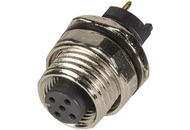 HARTING-21033212530 Steckverbinder, rund Conn M12 Circular SKT 5 POS Solder ST Thru-Hole 5 Terminal 1 Port