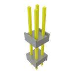 Conn Board Stacker HDR 4 POS 2.54mm Solder ST Top Entry Thru-Hole Bulk