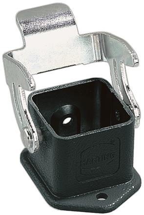 HARTING-09370030301 Steckverbinderzubehör Connector Accessories Housing Straight Black