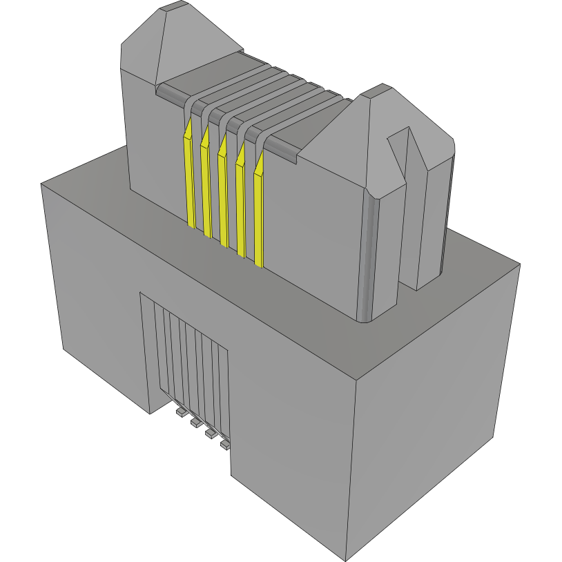 Samtec-ERM5-005-05.0-L-DV-FR Steckverbinderleisten und Leiterplattenbuchsen Conn High Speed Edge Rate Terminal Strip HDR 10 POS 0.5mm Solder ST Top Entry SMD T/R