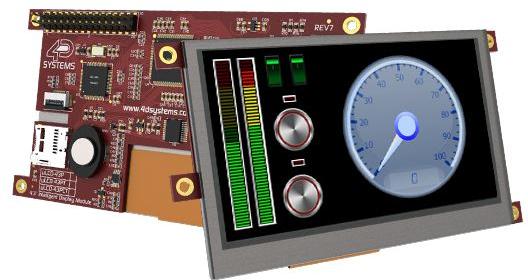 4D Systems-ULCD-43PCT TFT-Module 4.3", 480x272 pixel, Intelligent LCD module w/ Capacitive Touch and PICASO Processor